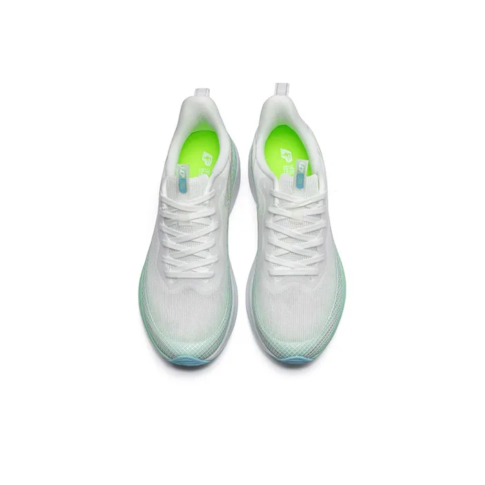 LPMX Cushioning Rebound Wear Resistant Breathable Low Top Running Shoes Unisex Sky Blue Green-3