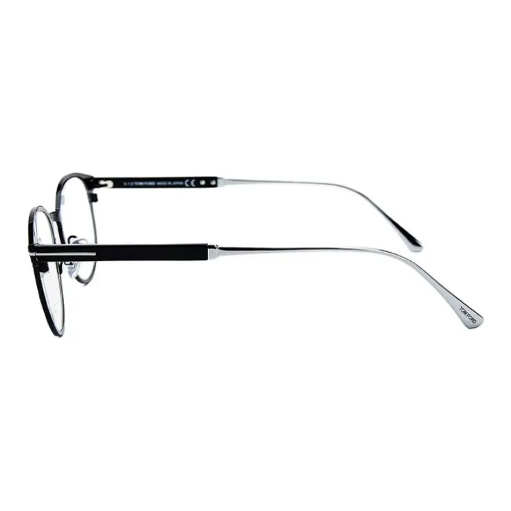 TOM FORD Plate Frame Titanium Alloy Irregular Shape Eyeglass Frames Unisex Black-3