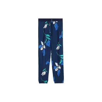 Red Beans At Home Pajama Pants Women's Navy Blue