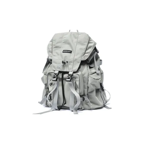 LIVEBOX EN DIRECT Nylon jacobs Backpack Large Size Men's Gray/Black