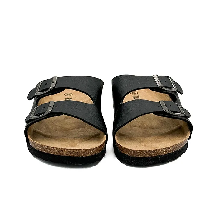 OUBT Cork Sole Slide Slippers Men's Black-2