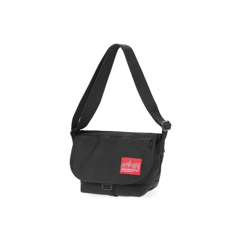 Manhattan Portage Cotton Patchwork Canvas Canvas Bag Shoulder Bag Crossbody Bag Small Size Unisex Black-2