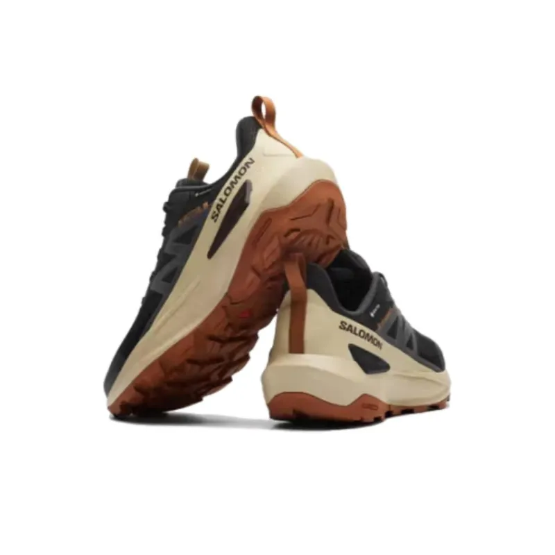 SALOMON Elixir Cushioned Anti Slip Wear Resistant Waterproof And Breathable Low Top Trekking Shoes Men's Black Beige-2