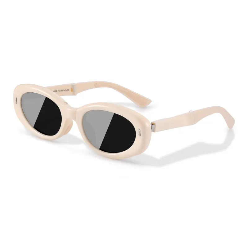 PULAIS TR/Memory Plastic Irregular Shape Sunglasses Women's-0