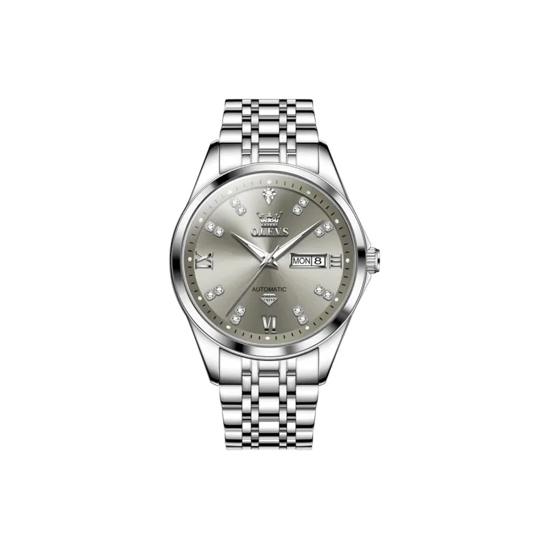 OLEVS Minimalist Series Automatic Mechanical Movement Watch Men's Watches White Dial-10