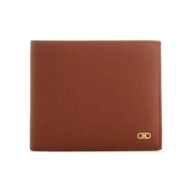 FERRAGAMO Calfskin Wallet Mini Men's Brown-0