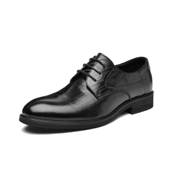 HLA Dress Shoes Men Low Top Black/Brown