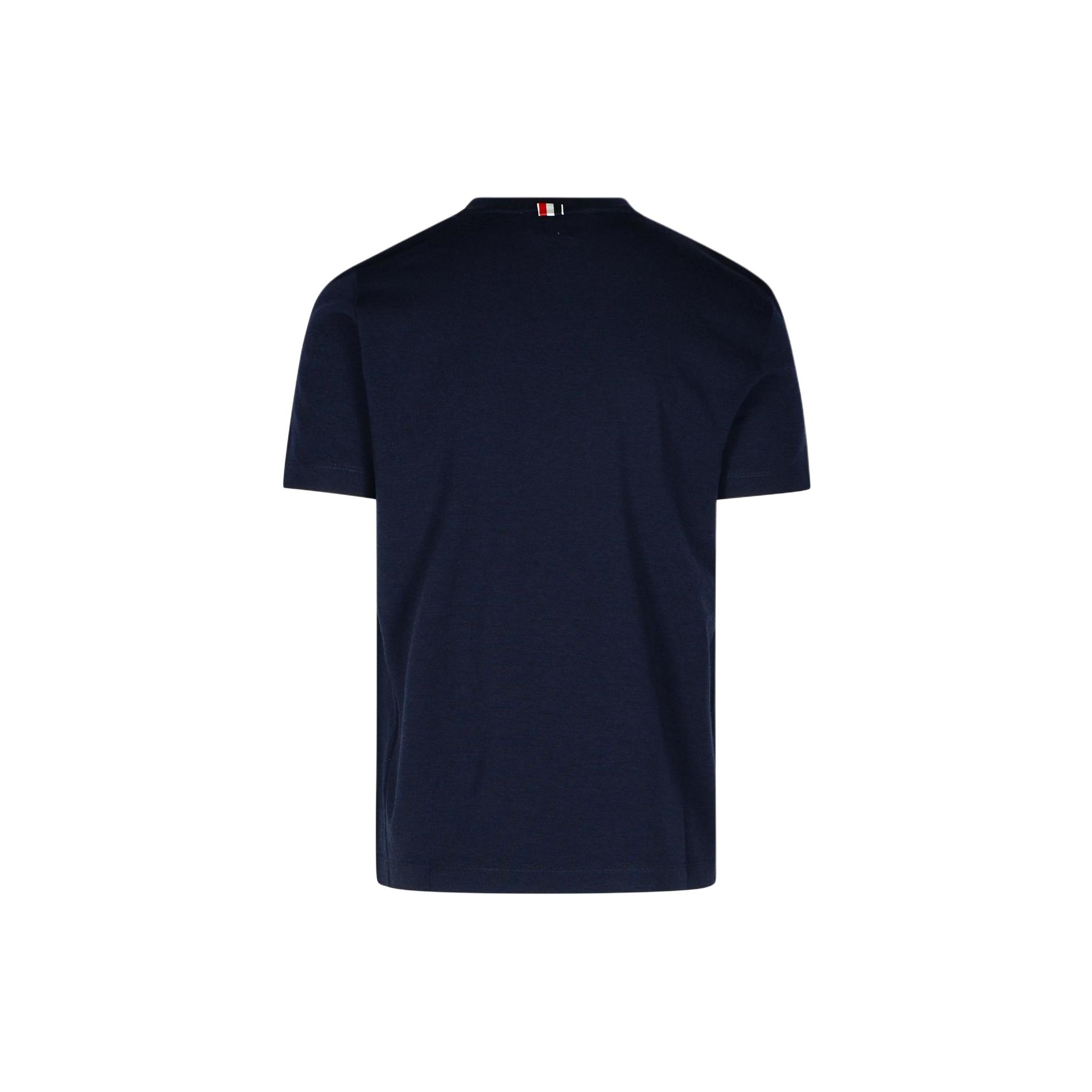 THOM BROWNE Short-Sleeved Crewneck Knitted T-Shirt - POIZON