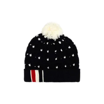 THOM BROWNE Rwb Striped Knitted Beanie