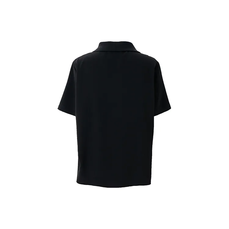 SOON FLOWER Shirt Summer Women's Black-1