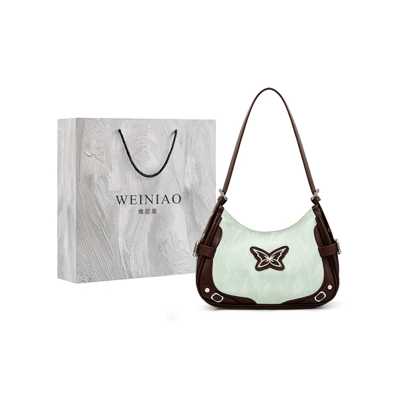 Vigno Synthetic Leather Tote Bag Shoulder Bag Women's Pink/Apricot/Green-11