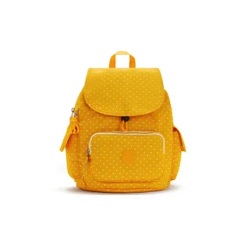 Kipling Polyamide Backpack Medium Size Unisex Yellow