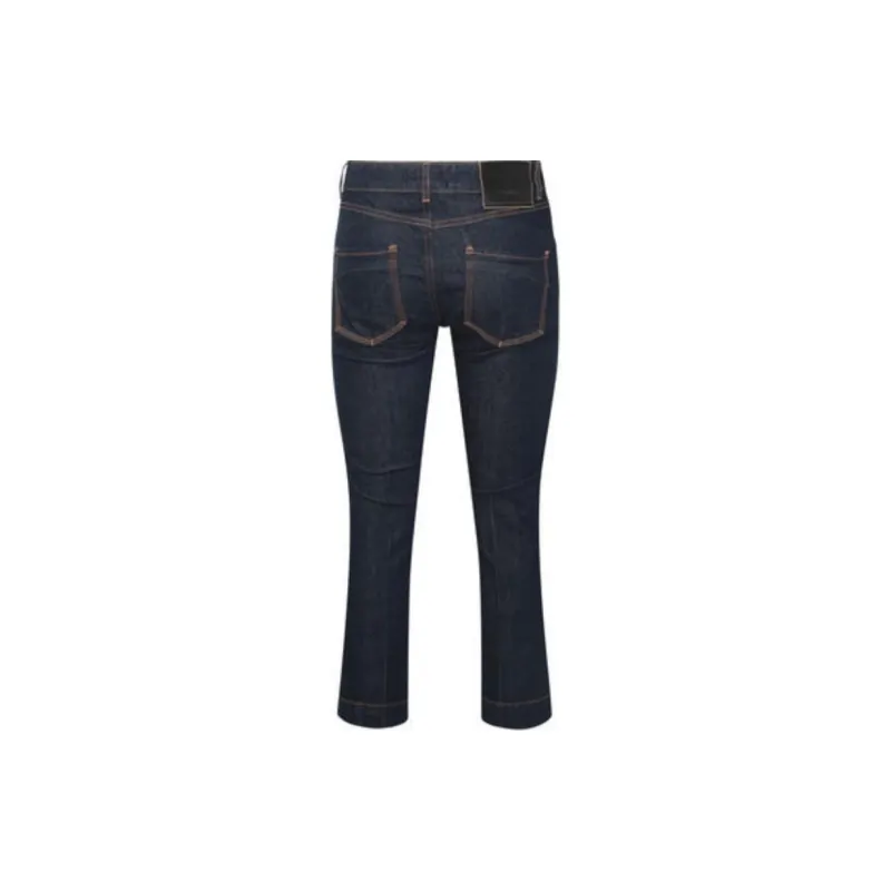 SportMax Logo Patch Low Waist Jeans-1