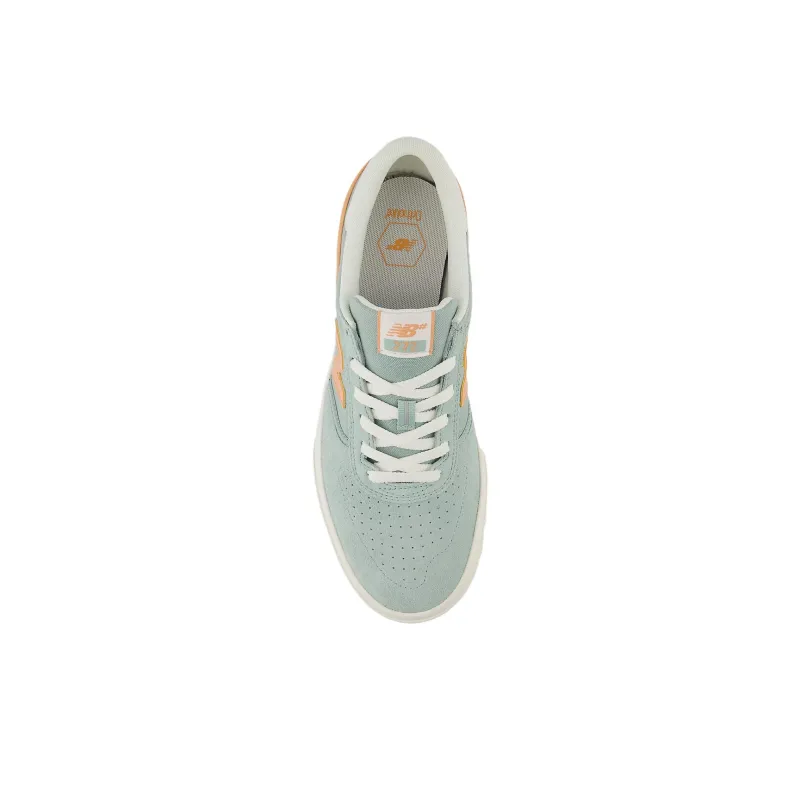 New Balance Numeric 272 Anti Slip Wear Resistant Low Top Skateboard Shoes Unisex Green Orange White-3