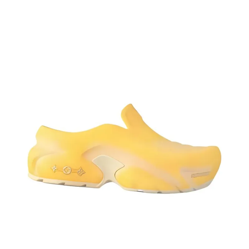 LOUIS VUITTON Shark Clogs Men's Yellow-1