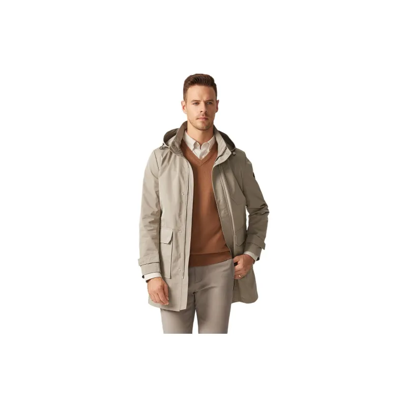 DANIEL HECHTER Trench Coat Men's Khaki-1