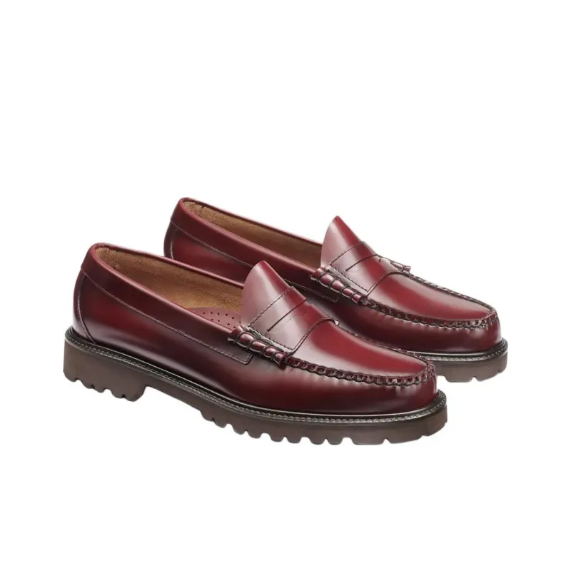 G.H. Bass & Co. Larson Lug Loafers Men's Burgundy-2