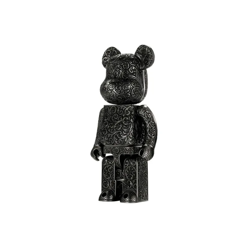 BE@RBRICK 400% Royal Selangor Arabesque Black Royal Selangor Black Trendy Figures 28cm-1