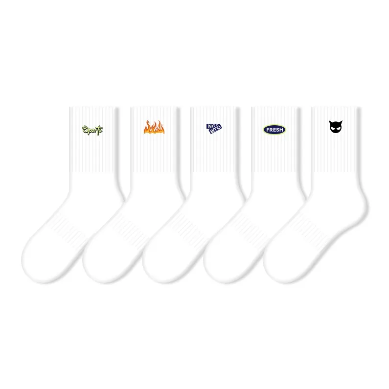 COTTON CHEESE Mid Calf Socks Men's 6 Pack-8