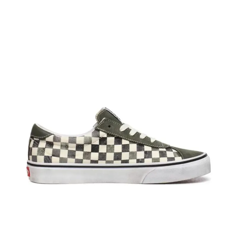 Vans Washed Sport Grey Checkboard 'Gray White'-1