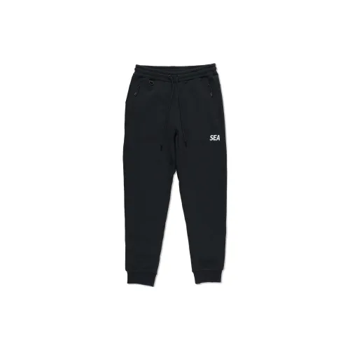 WIND AND SEA Knitted Sweatpants Unisex Black