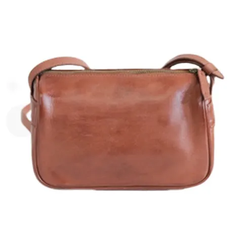 H YXIANG Imported Top Grain Vegetable Tanned Cow Leather Crossbody Bags Shoulder Bags Women's Black/Brown-4