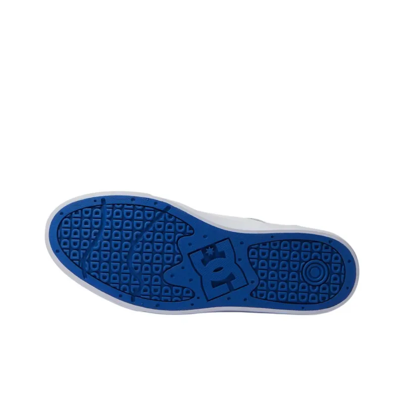 DC Shoes Teknic Low-Top Skateboard Shoes Men's White Blue-5