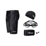 Black Electroplated Swim Goggles Five-Piece Set