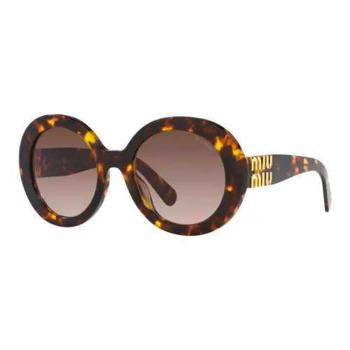 miu lige miu lige Acetate Oval Sunglasses Women's Tortoiseshell