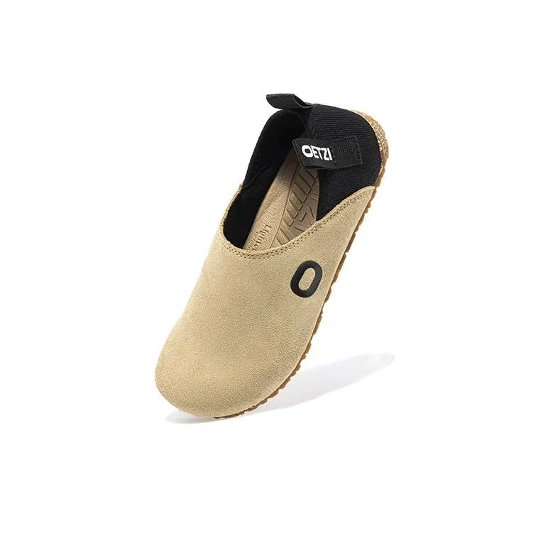 OETZI Hemp Rope Base Collection Ice Man Oz Durable Lightweight And Breathable Low-Top Casual Shoes Unisex Khaki & Black-3