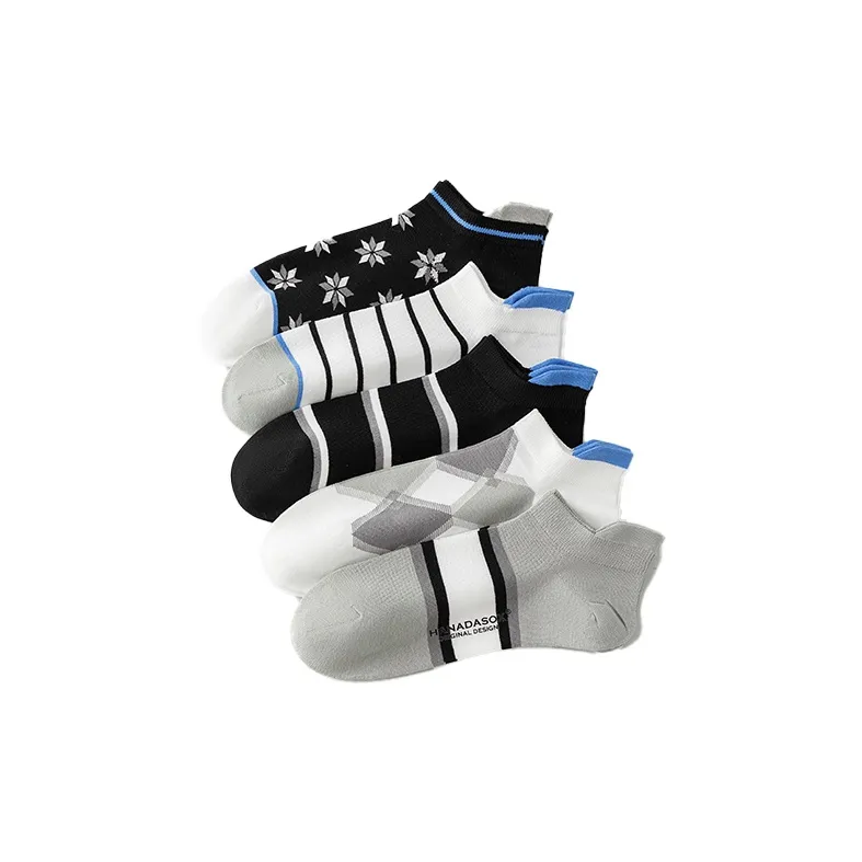 HANADASOX No Show Socks Men's 5 Pack-1