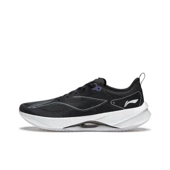 LiNing Super Light 21 Anti Slip And Wear Resistant Breathable Low Top Casual Running Shoes Men's Black White