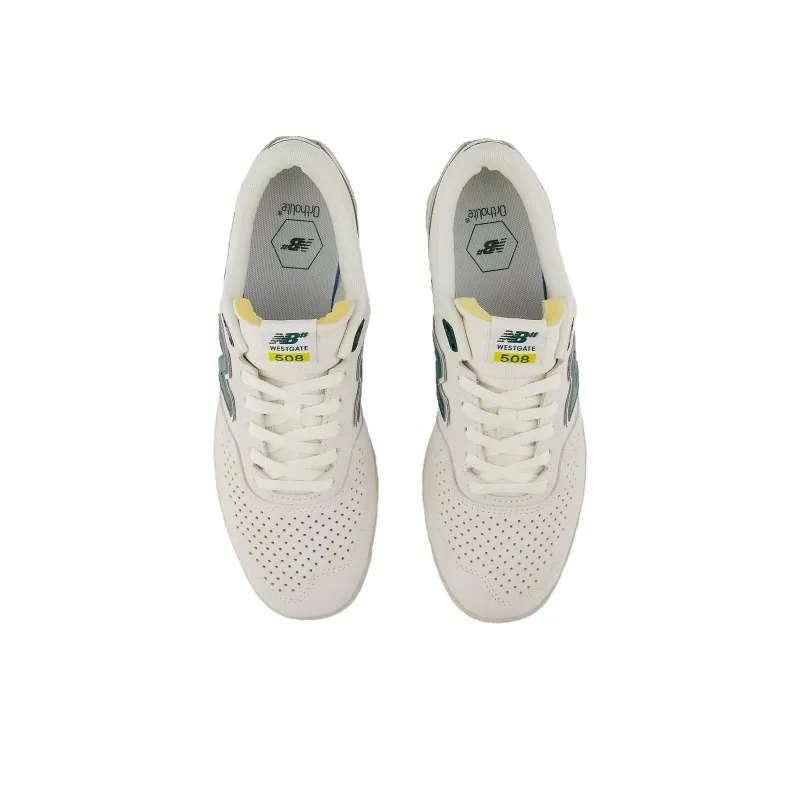 New Balance NB 508 Non slip Lightweight Low Top Skateboard Shoes Unisex Beige Cyan-2