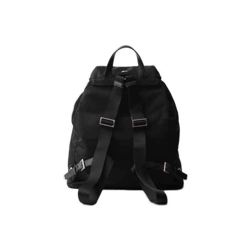PRADA Recycled Nylon Backpack Men's Black-2