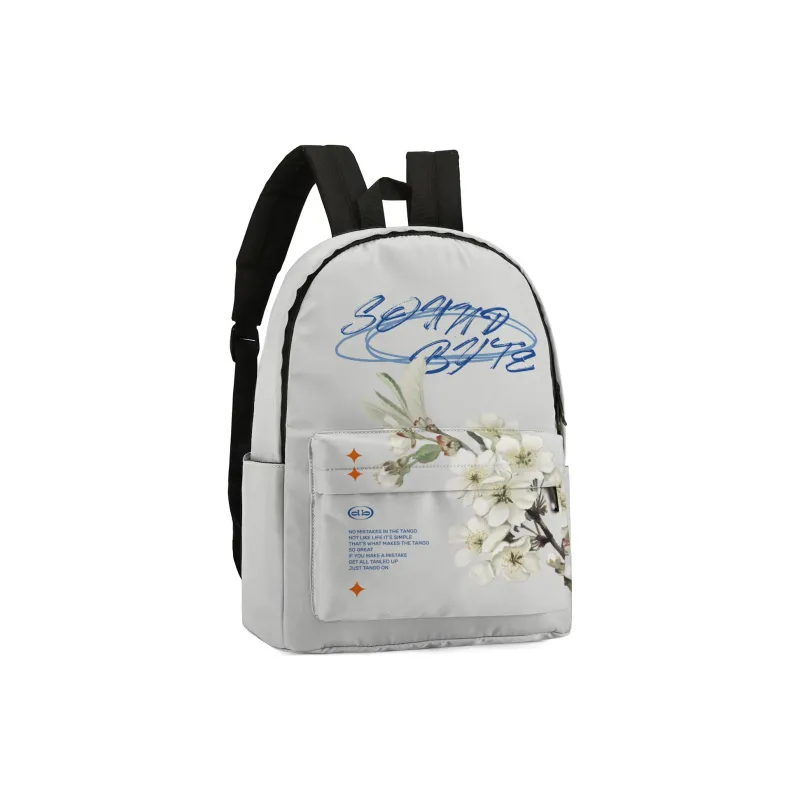 Soundbyte Polyester Backpack Laptop Bag Regular Unisex White-7