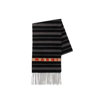 MARNI Alpaca Knit Scarves Women's Gray
