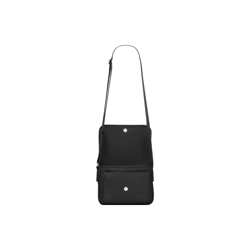 SAINT LAURENT Niki Grained Sheepskin Crossbody Bag Shoulder Bag Men's Black-4