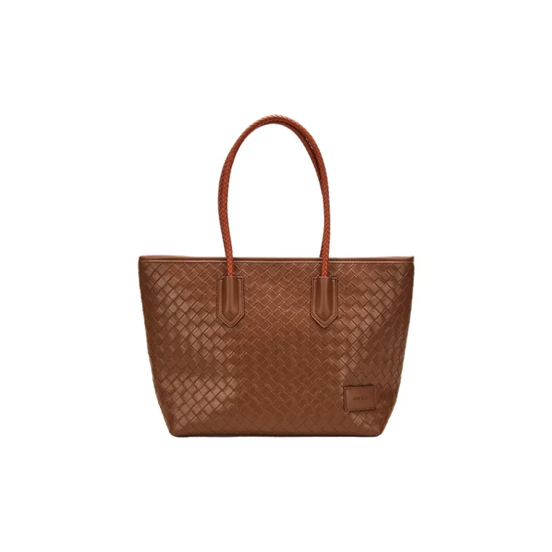 JANE KLAIN PU Totes Handbag Shoulder Bag Large Size Women's Brown/Silver/Black-0