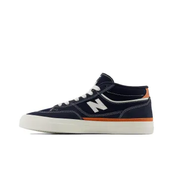 New Balance Numeric Franky Villani 417 Anti Slip Wear Resistant Mid Top Casual Shoes Unisex Blue White