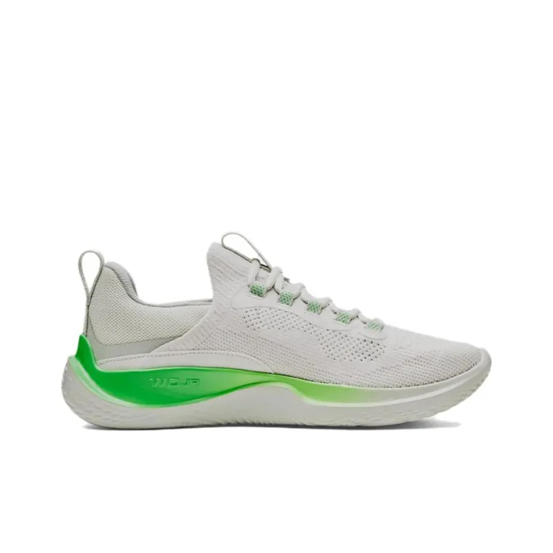Under Armour Cushioning Anti Slip And Wear Resistant Low Top Training Shoes Men's White Green-1