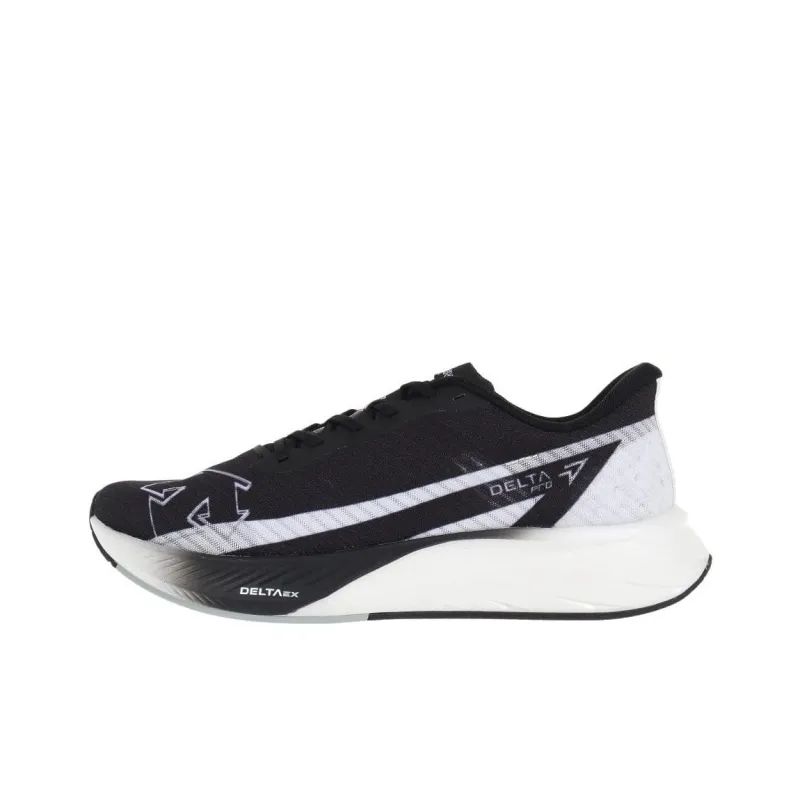 DESCENTE Wear resistant And Lightweight Low Top Running Shoes Unisex Black White-0