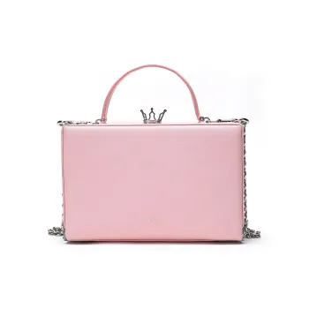 Miguel Vieira Cow Leather Shoulder Bag, Crossbody Bag, Handbag Regular Women's Pink
