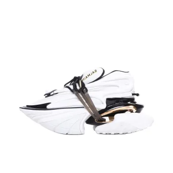 BALMAIN Unicorn Low Top Casual Shoes Women's White
