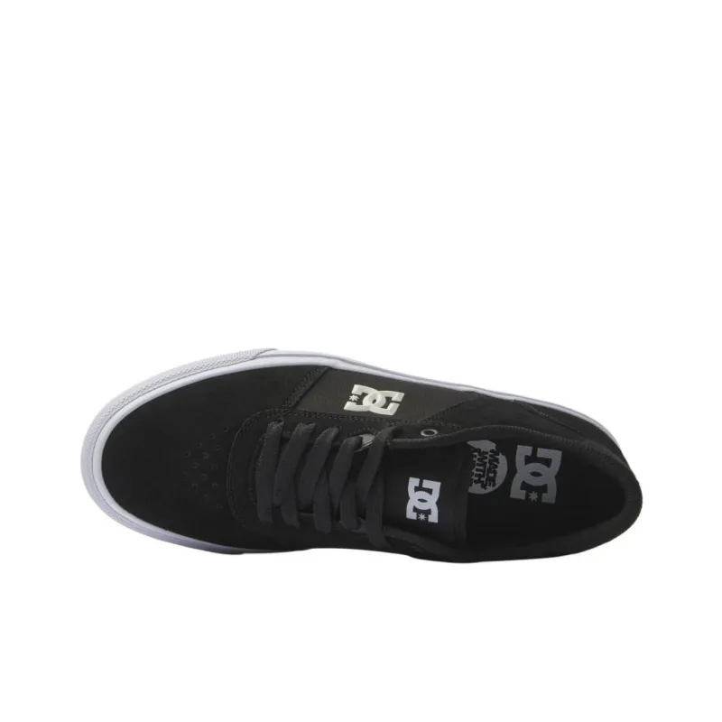 DC Shoes Teknic Low-Top Skateboard Shoes Men's Black-3
