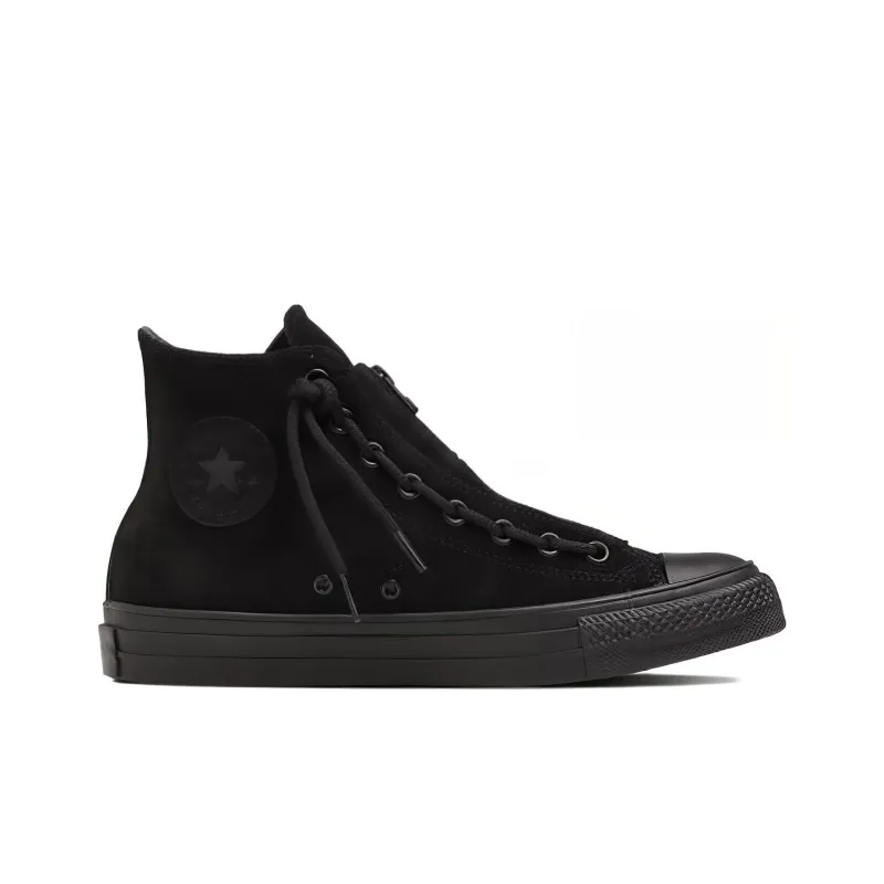 Converse Suede All Star Centerzip Suede High Top 'Black Monochrome'-1