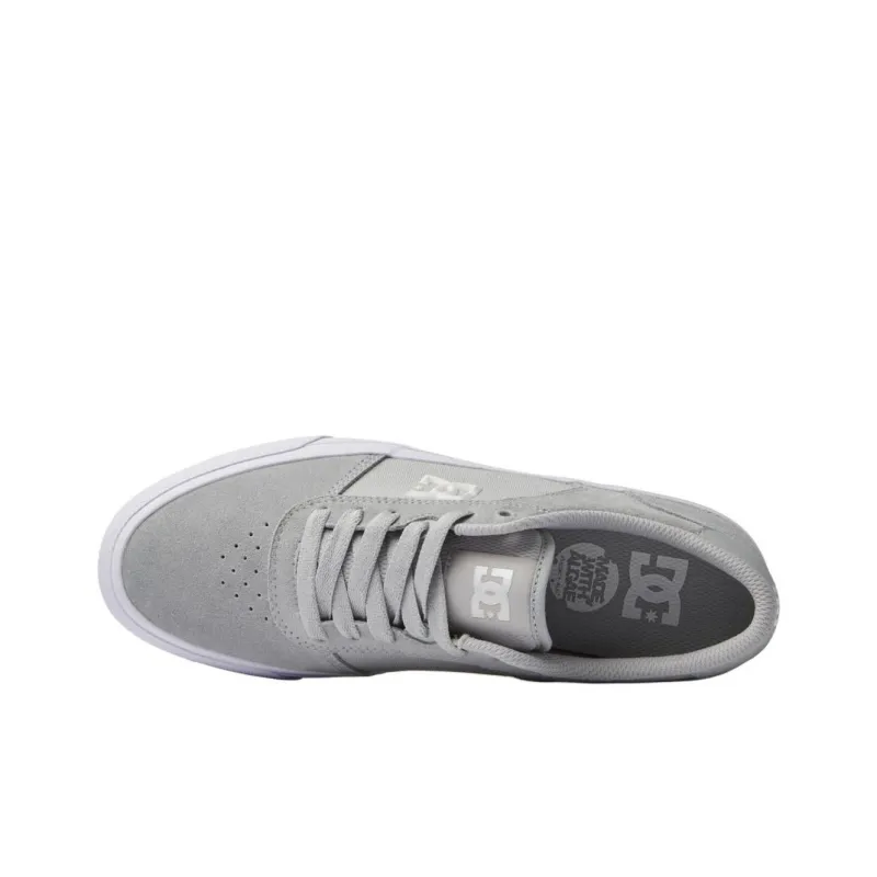 DC Shoes Teknic Low-Top Skateboard Shoes Men's Gray-4