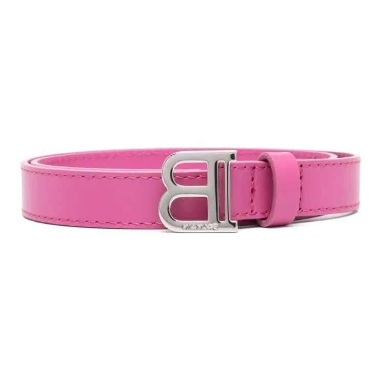 BALMAIN Logo buckle Leather Belt-1