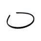 Minimalist Style Black Woven Headband