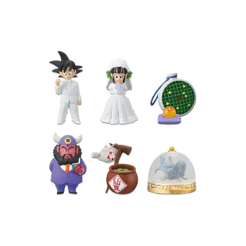 BANPRESTO Sun Wukong Glasses Factory, Chichi Wedding Set Radar Bean Shenron Scale Figures 7cm