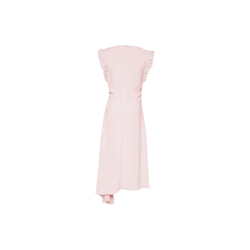 Duffy Fashion Sleeveless Dress Women's Leather Pink-1